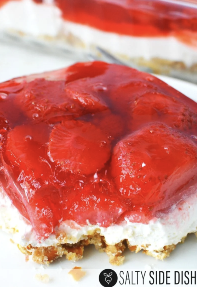 Strawberry Pretzel Jello Salad